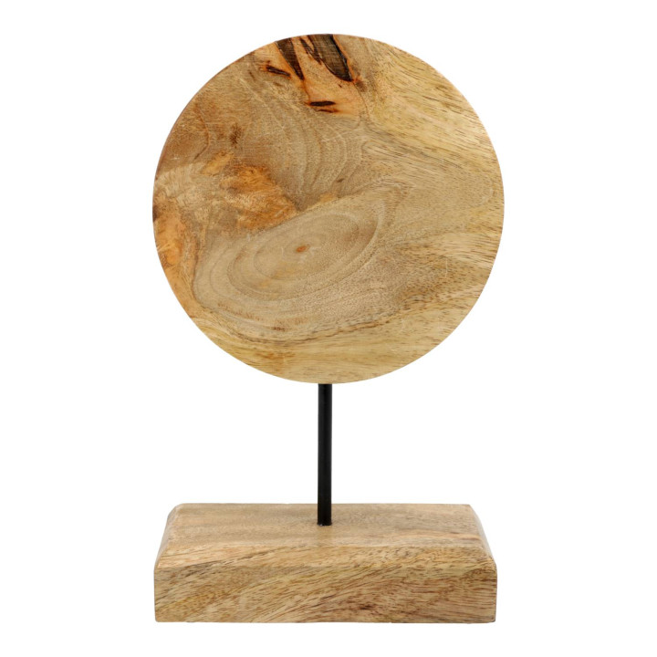 Deco Arbre de Vie bois de manguier avec aventurine verte sur socle