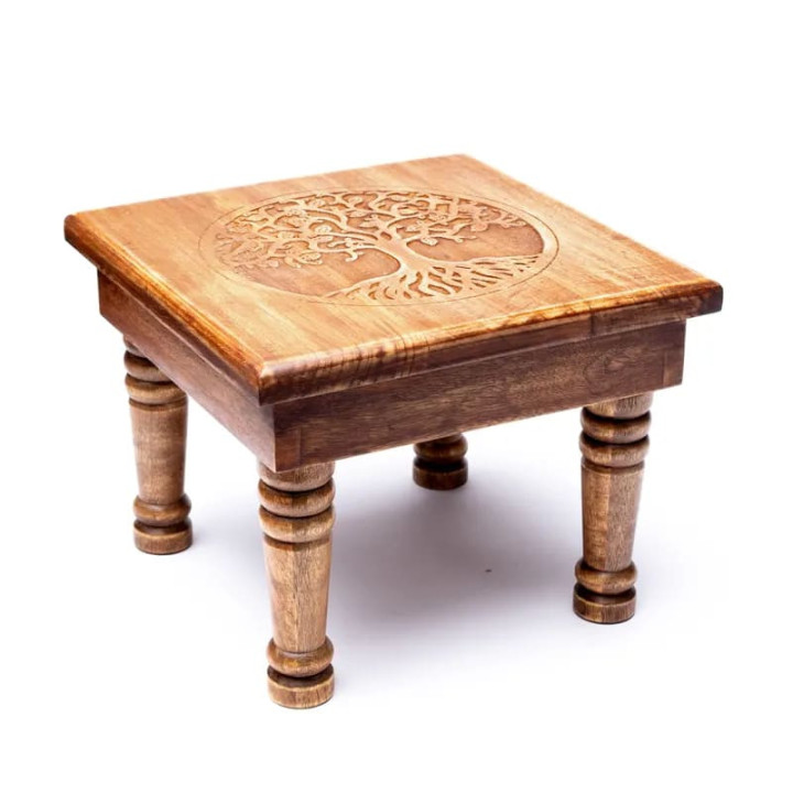 Table d'appoint en bois Arbre de vie | Pieralune