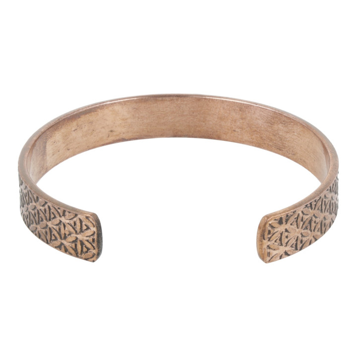 Bracelet cuivre motif Fleur de Vie magnétique