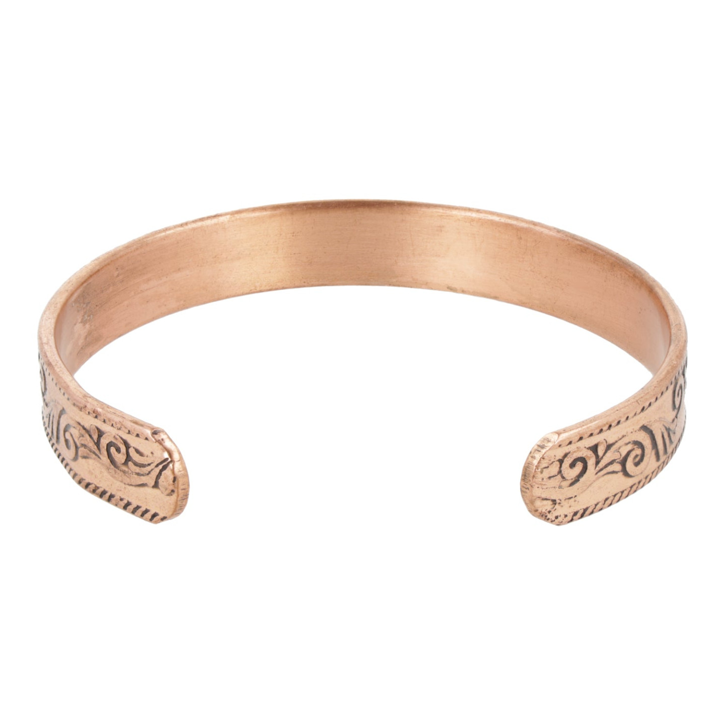 Bracelet cuivre motif lotus magnétique