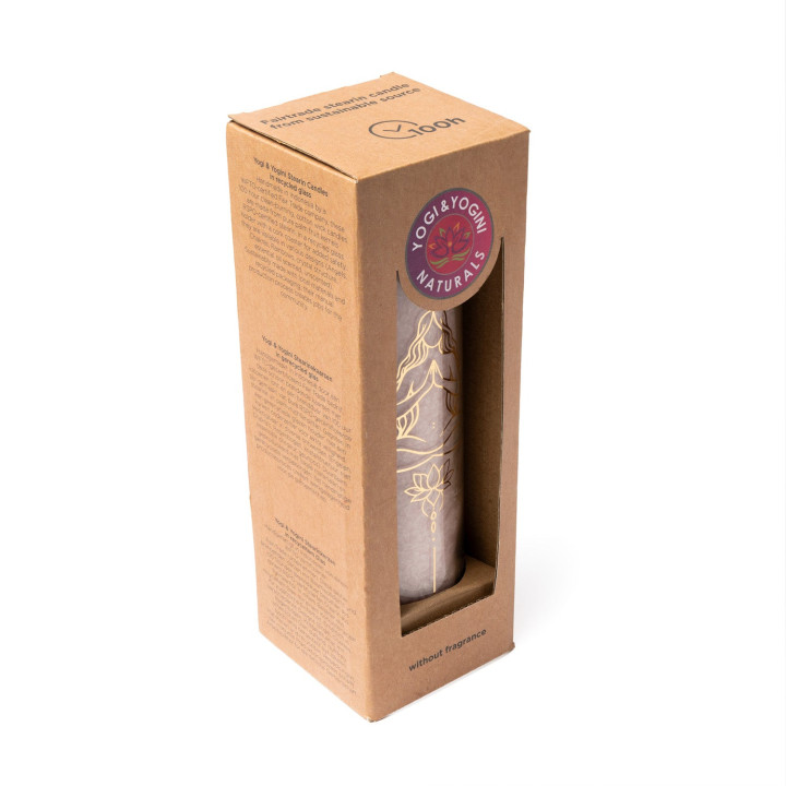 Bougie stéarine méditation rose pâle non parfumée