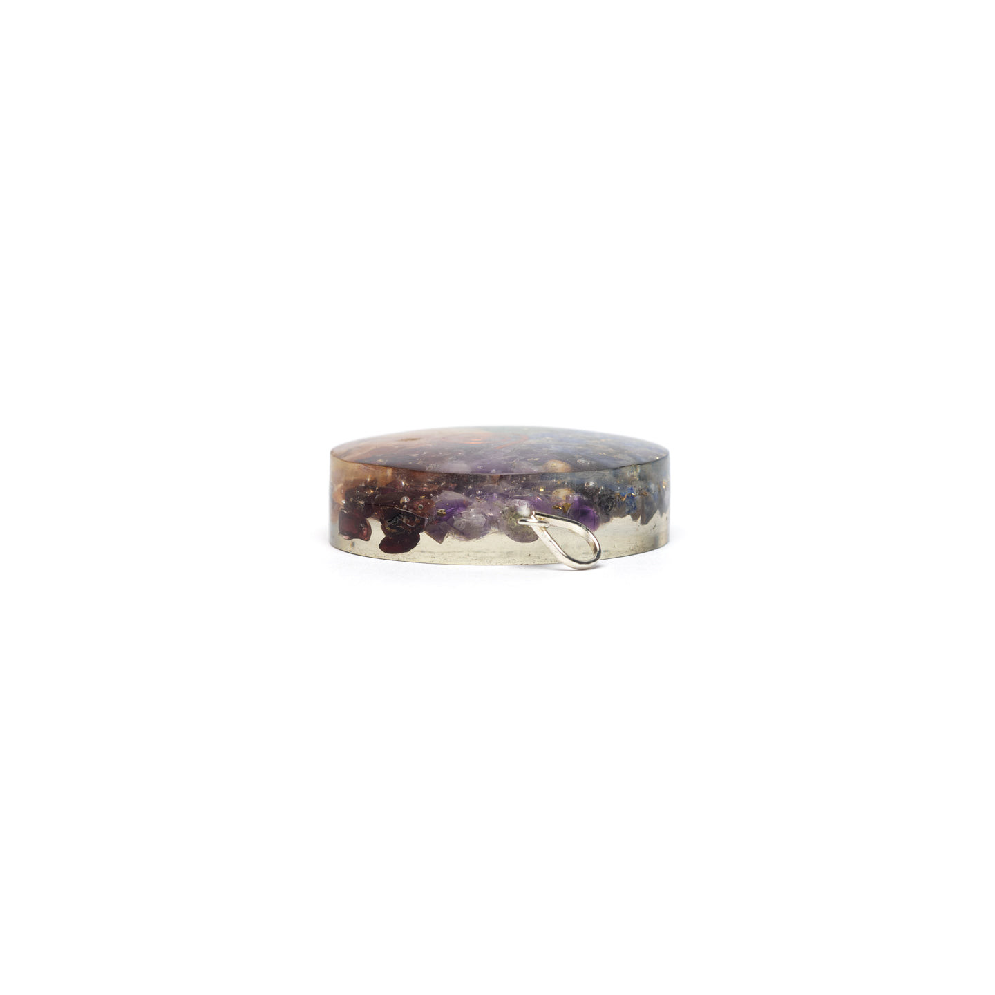 Pendentif orgonite Chakra rond