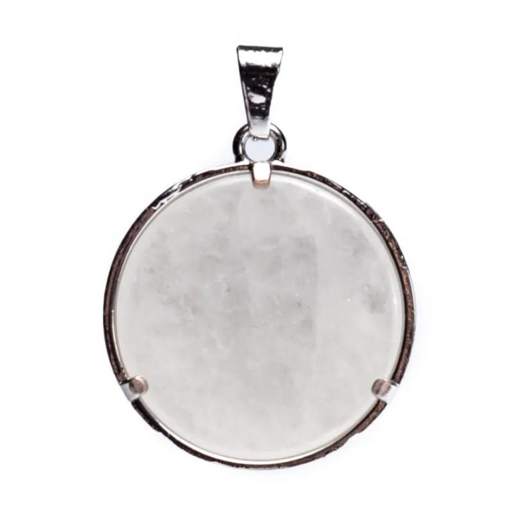 Pendentif Fleur de vie avec Cristal de roche | Pieralune