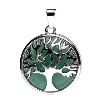 Pendentif Arbre de vie avec Aventurine verte | Pieralune