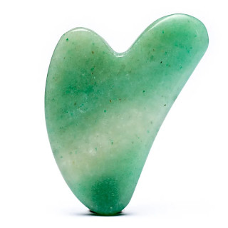 Gua Sha Pierre de massage en Aventurine verte | Pieralune