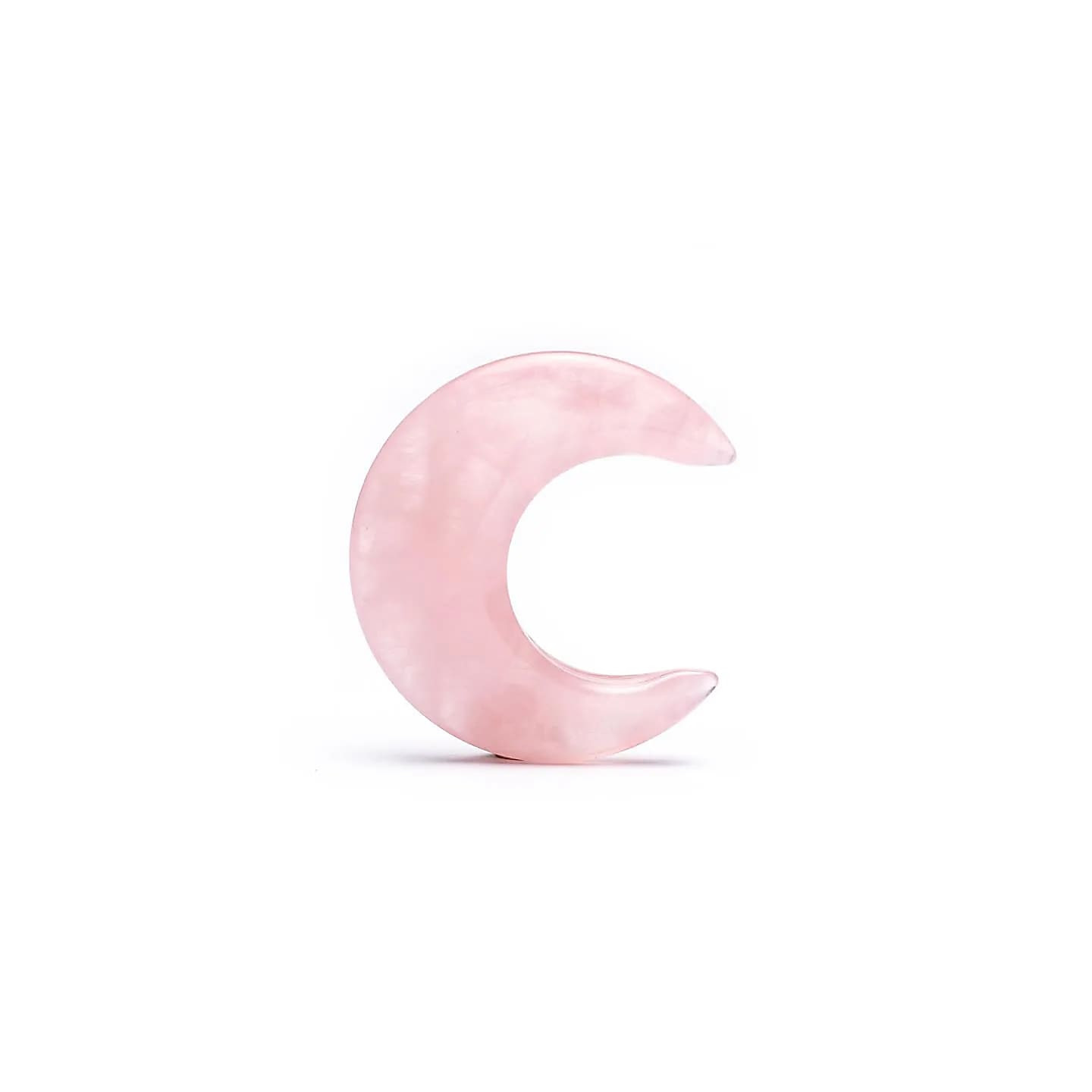 Pierre en forme de lune quartz rose | Pieralune