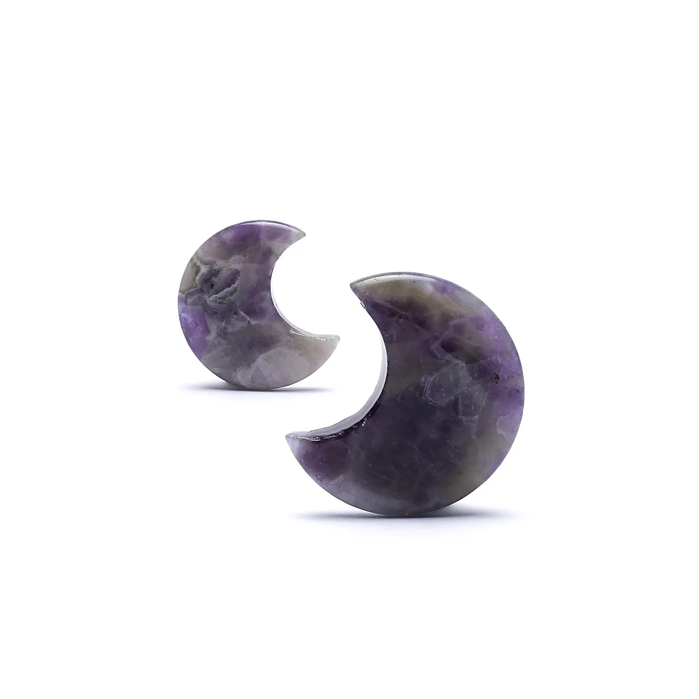 Pierre en forme de lune améthyste | Pieralune
