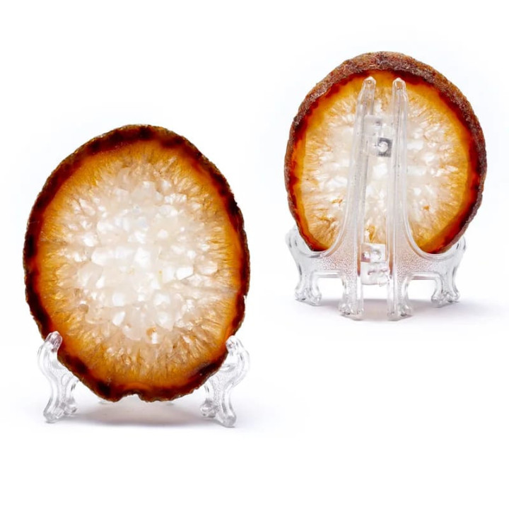 Présentoir de tranche d'agate transparent | Pieralune