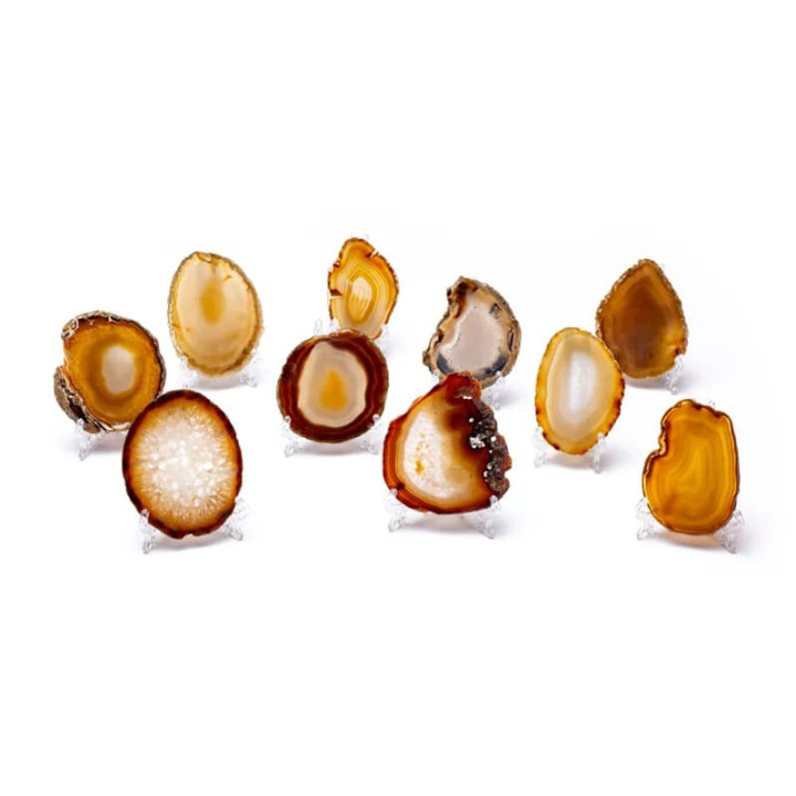 Présentoir de tranche d'agate transparent | Pieralune