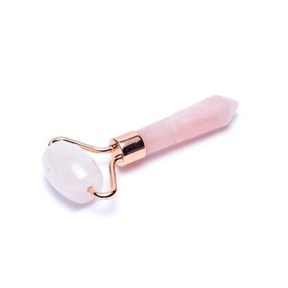 Rouleau de massage d'acupression quartz rose | Pieralune