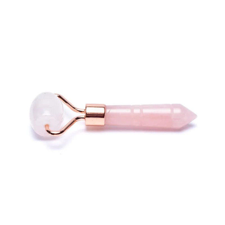 Rouleau de massage d'acupression quartz rose | Pieralune