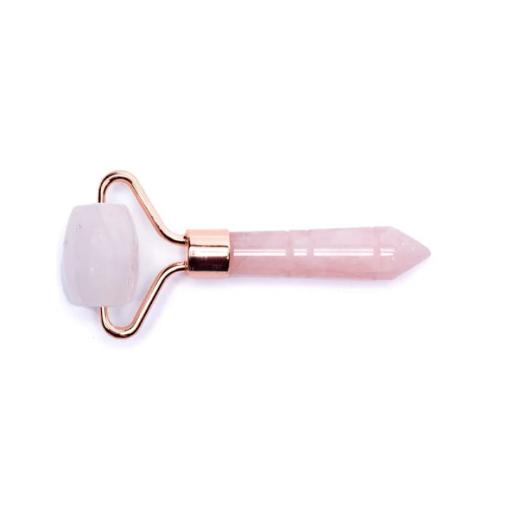 Rouleau de massage d'acupression quartz rose | Pieralune