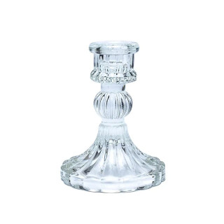 Bougeoir en verre pour bougie de table | Pieralune