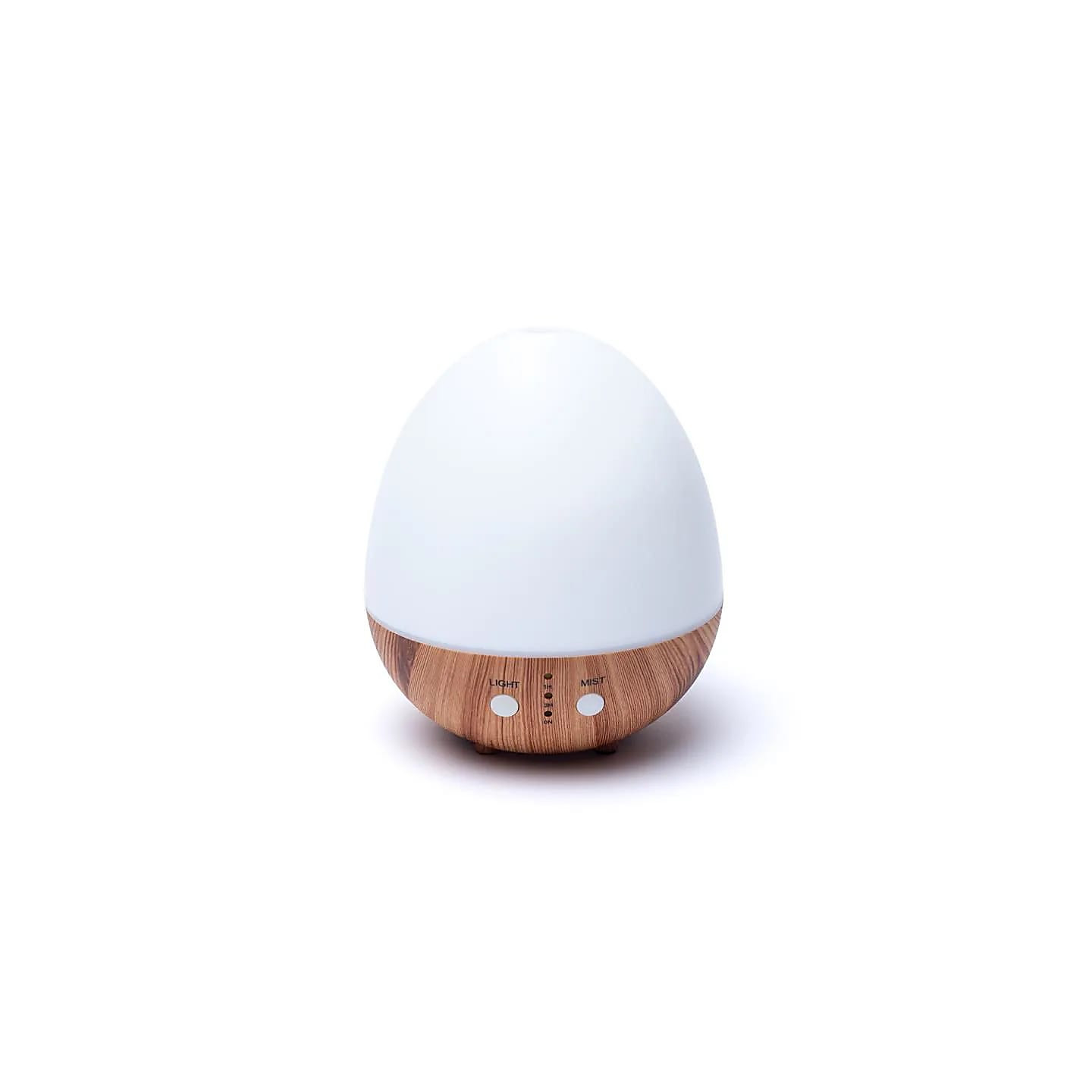 Diffuseur d'arômes ovale blanc naturel USB | Pieralune