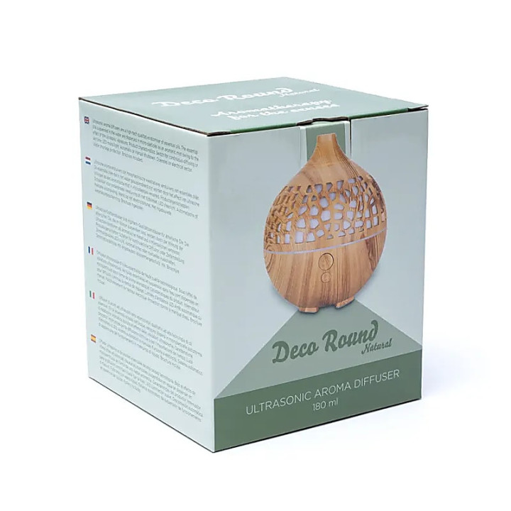 Diffuseur d'arôme Déco rond naturel USB | Pieralune