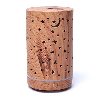 Diffuseur d'arômes Starlight imprimé bois | Pieralune