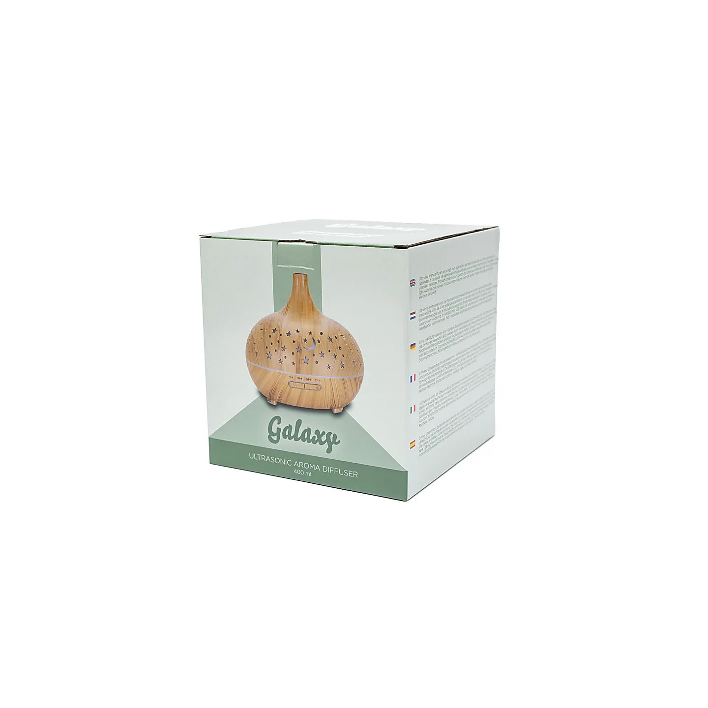 Diffuseur d'arôme Starlight rond imprimé bois | Pieralune