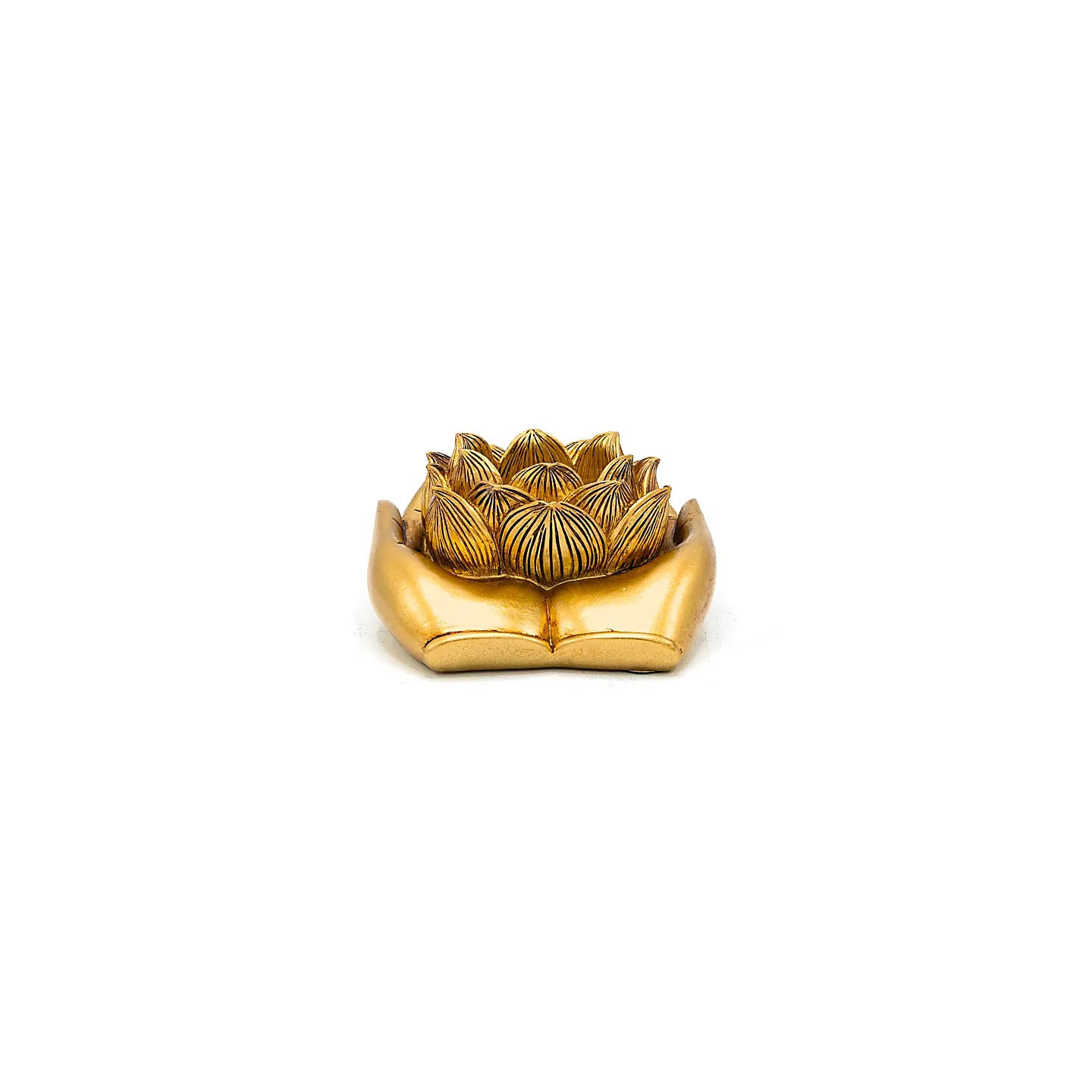 Photophore mains Lotus couleur or | Pieralune