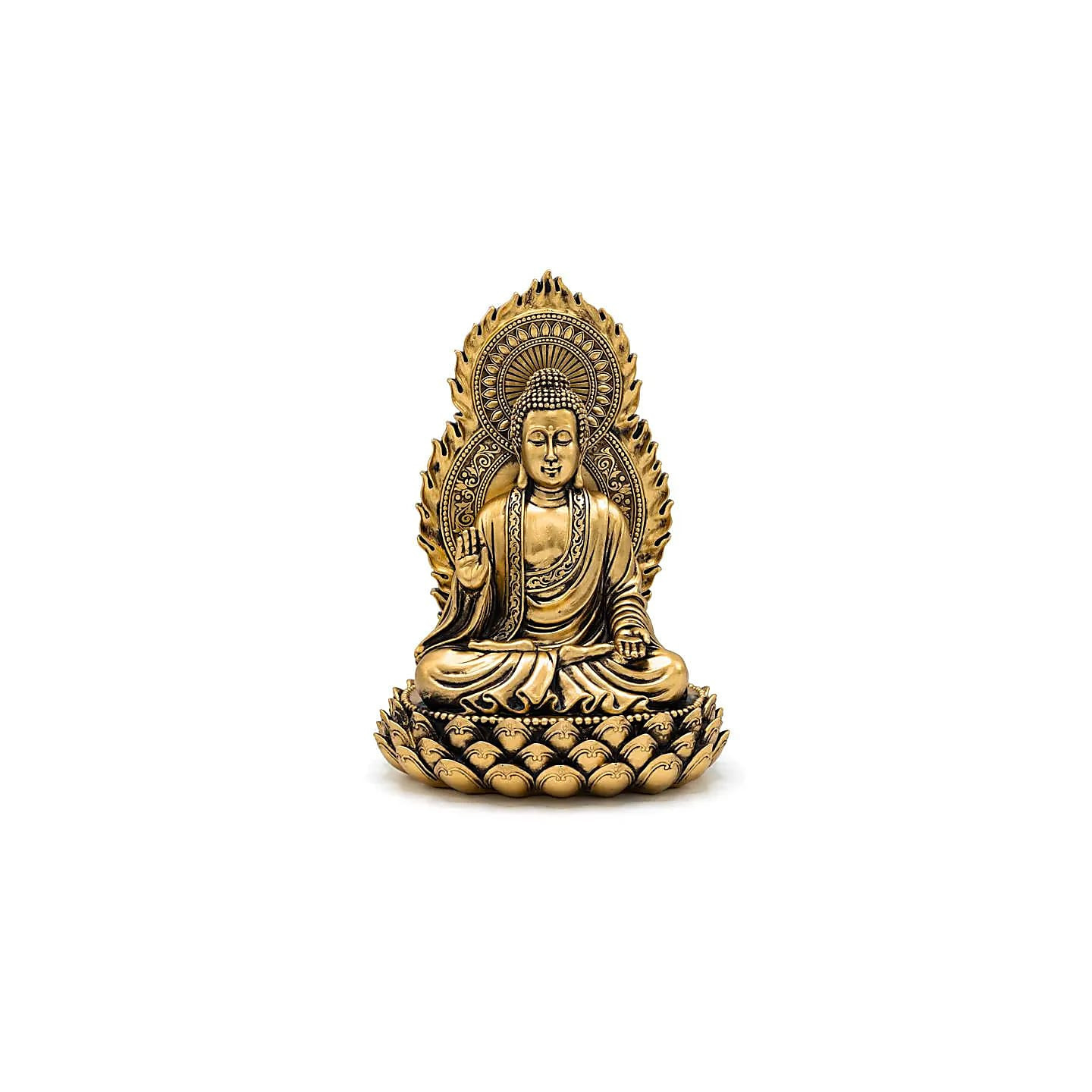 Bouddha sur trône couleur or | Pieralune