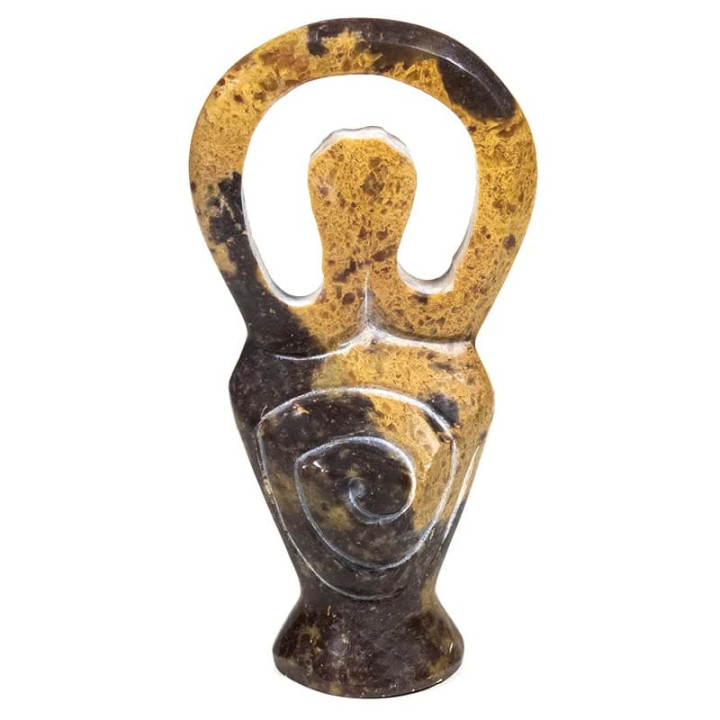 Figure de déesse en stéatite naturelle | Pieralune