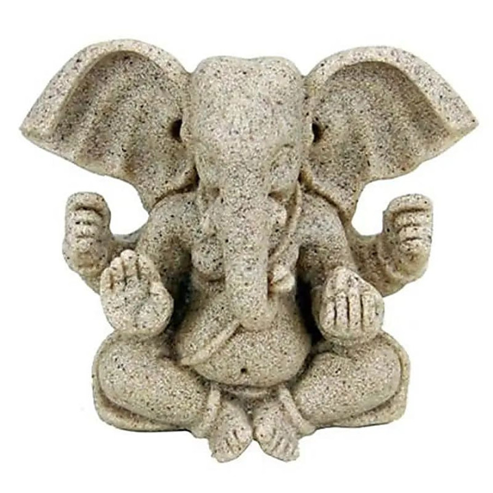 Ganesh statuette en résine et sable | Pieralune