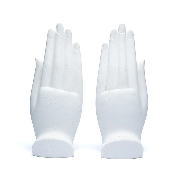 Namaste Mudra Mains avec Bouddha blanc | Pieralune