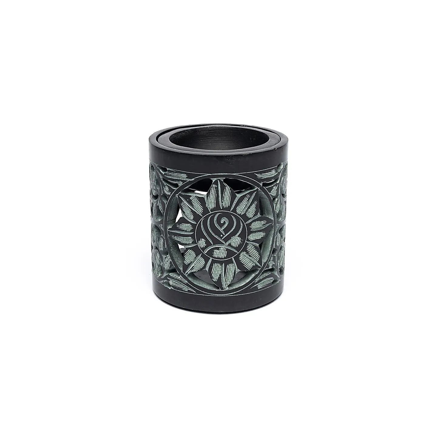 Encensoir -lampe aromatique pierre à savon noire | Pieralune