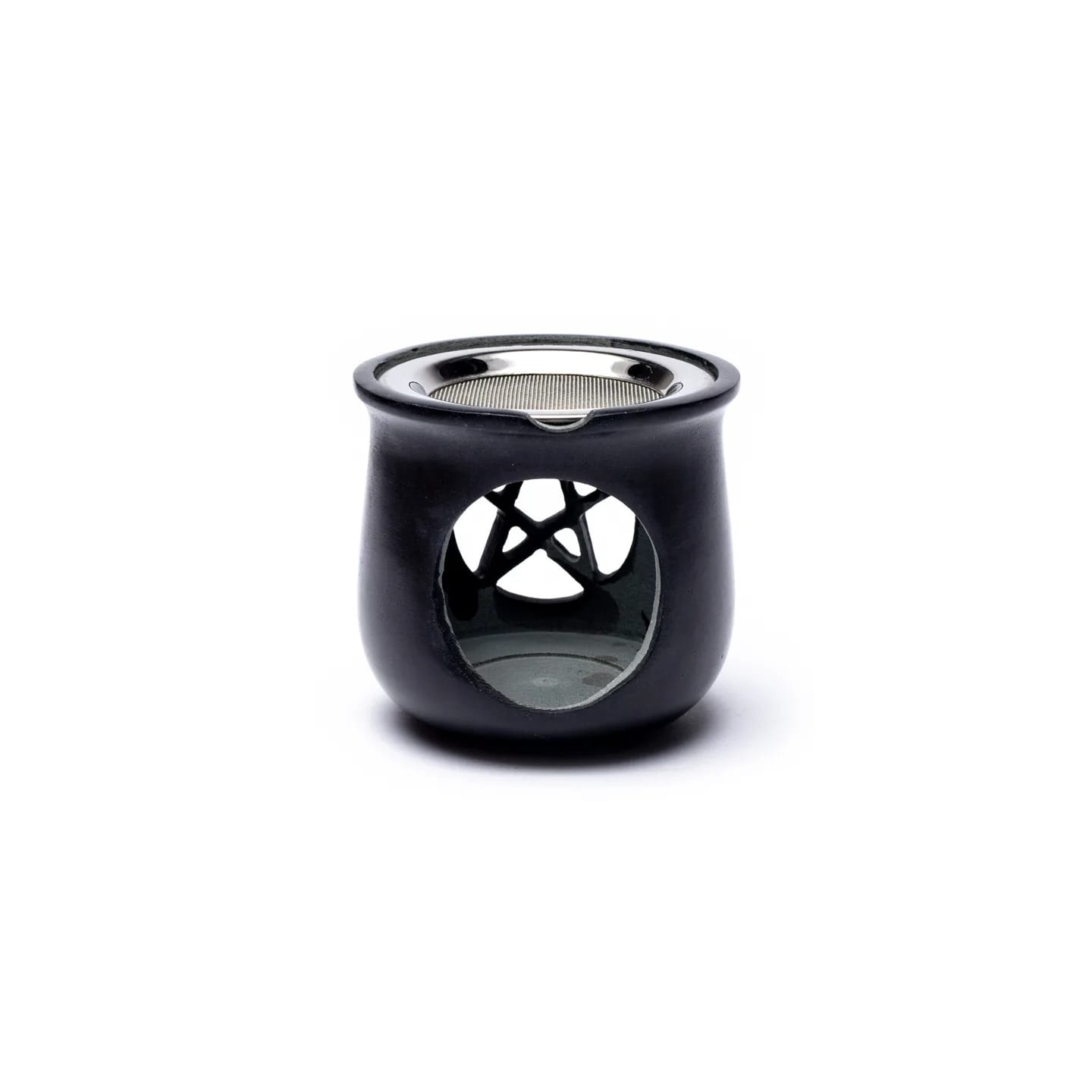 Brûle encens Pentacle en pierre à savon noir | Pieralune
