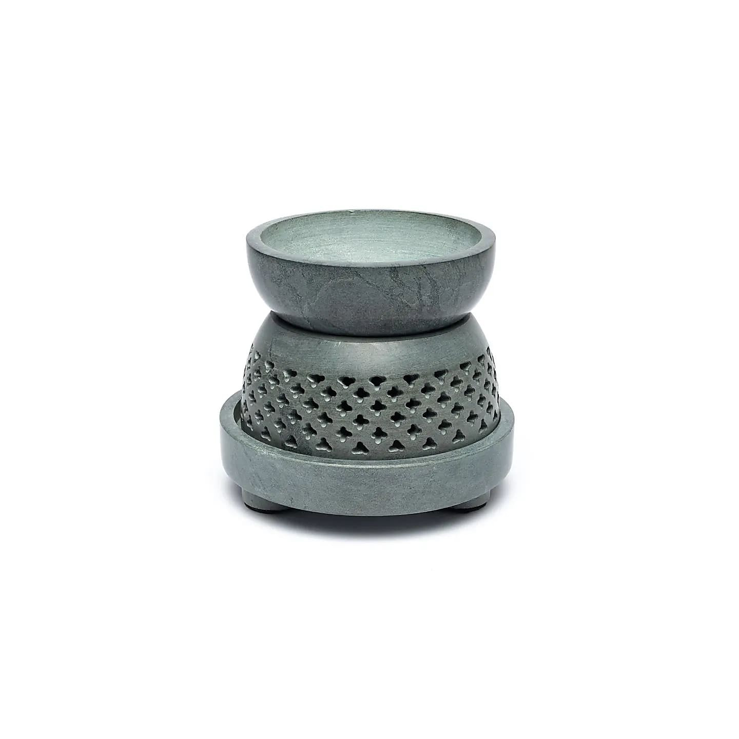 Brûleur multi-usages en pierre ollaire grise | Pieralune