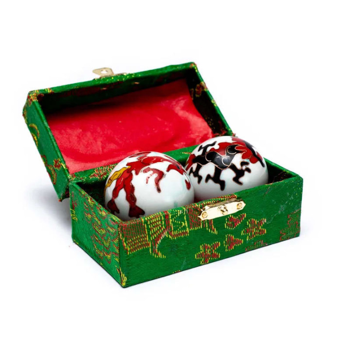 Boules de santé Qi Gong Phénix et dragon | Pieralune