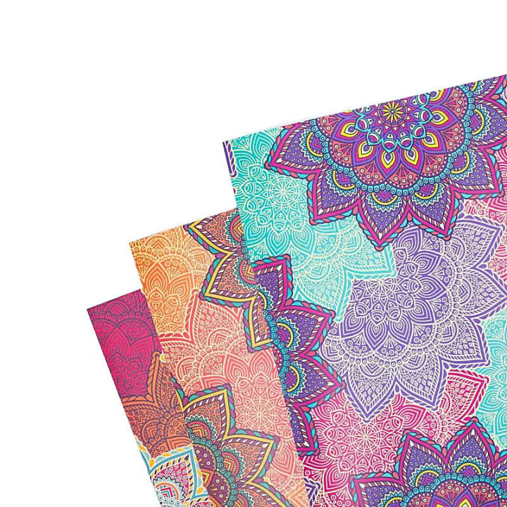 Papier cadeau Mandala 3 feuilles | Pieralune