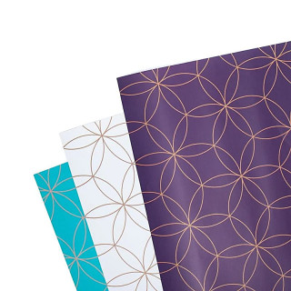 Papier cadeau Fleur de Vie 3 feuilles | Pieralune