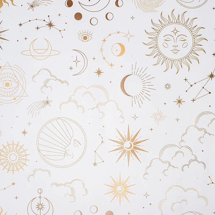 Papier cadeau Astrologie 3 feuilles | Pieralune