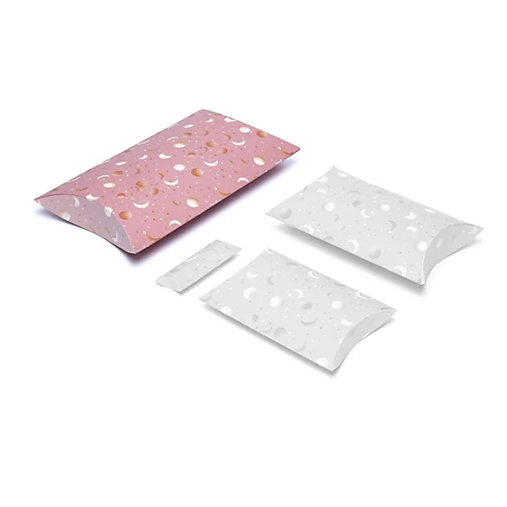 Boîtes à oreillers XL lune et étoiles rose | Pieralune