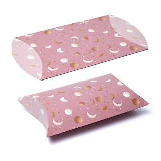 Boîtes à oreillers L lune et étoiles rose | Pieralune