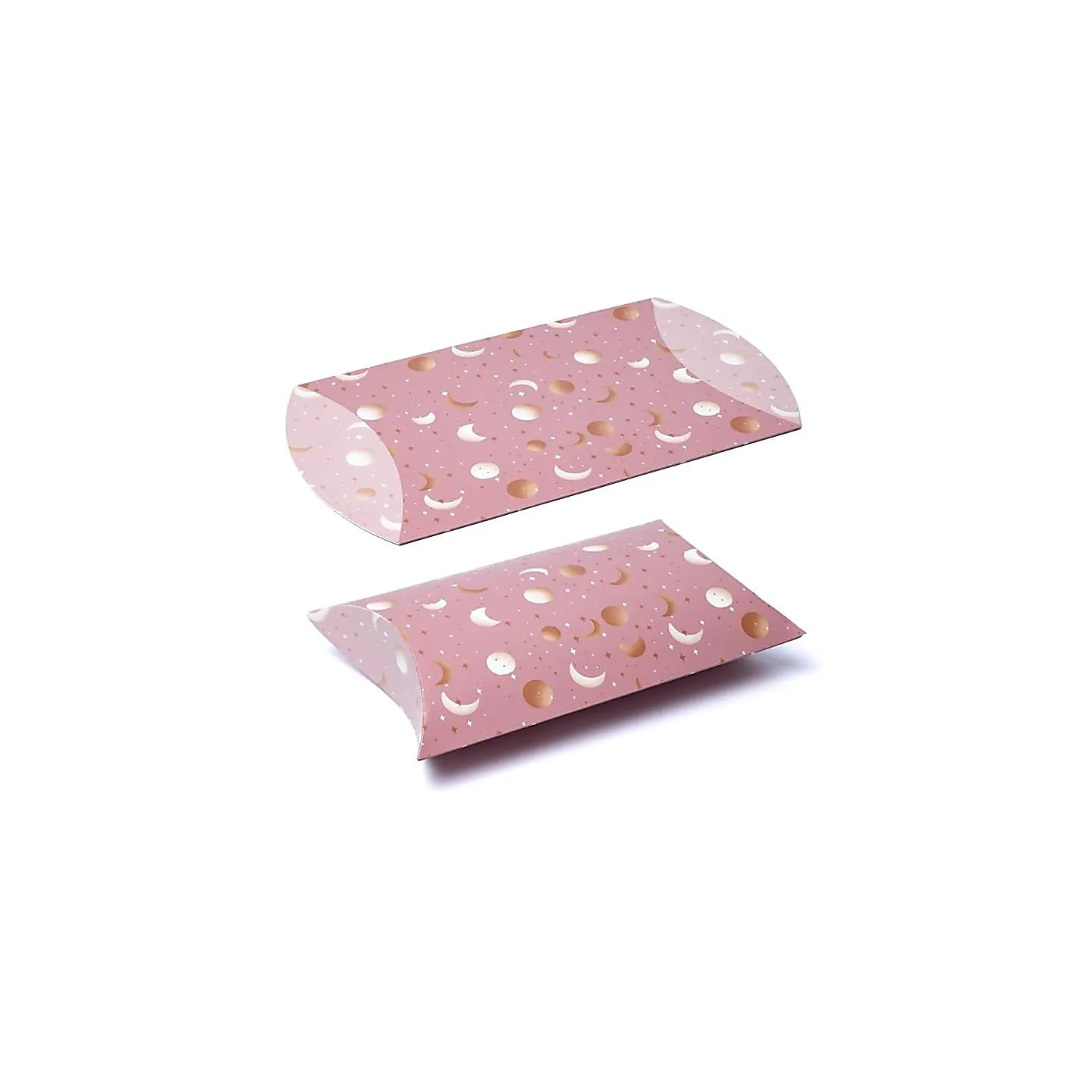Boîtes à oreillers L lune et étoiles rose | Pieralune