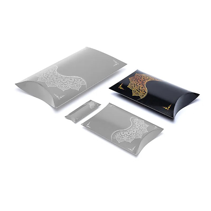 Boîtes à oreillers L fleur mandala noir or | Pieralune