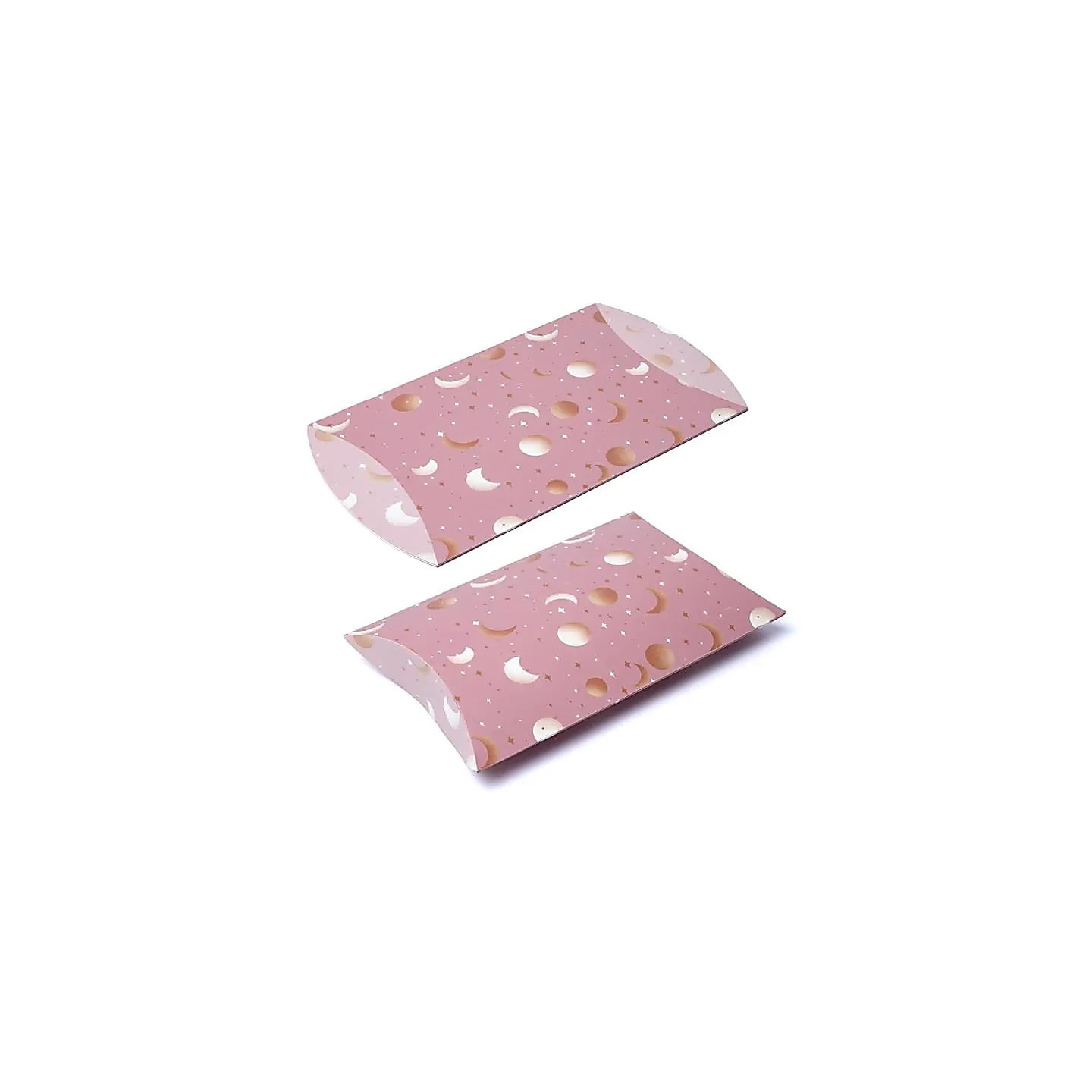 Boîtes à oreillers M lune et étoiles rose | Pieralune