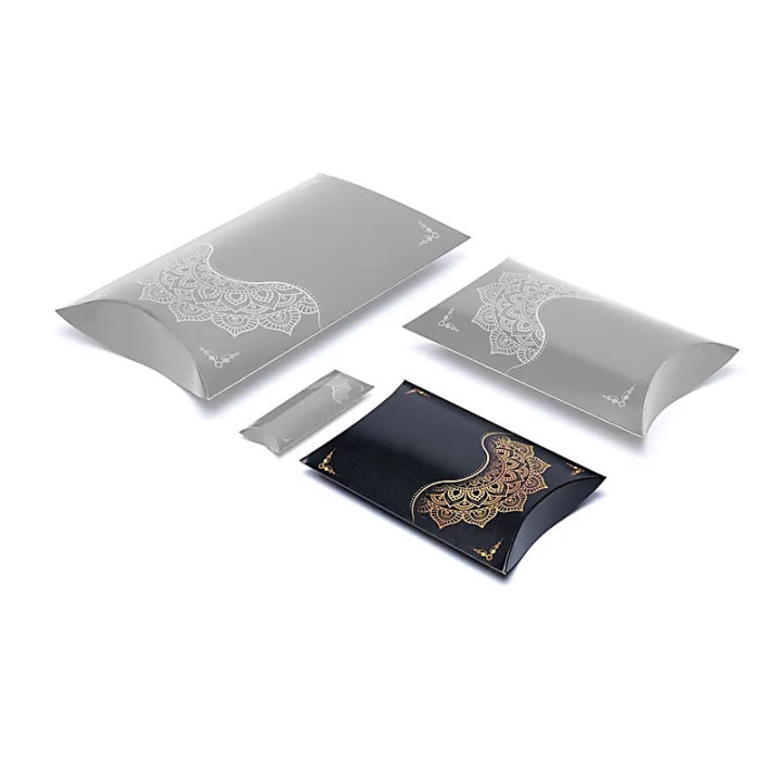 Boîtes à oreillers M fleur mandala noir or | Pieralune