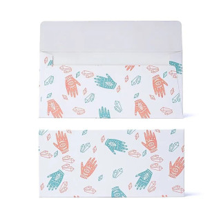 Enveloppe pour carte-cadeau main divine & gemmes | Pieralune