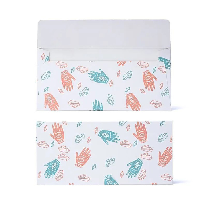 Enveloppe pour carte-cadeau main divine & gemmes | Pieralune