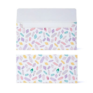 Enveloppe carte cadeau diamants multicolores | Pieralune