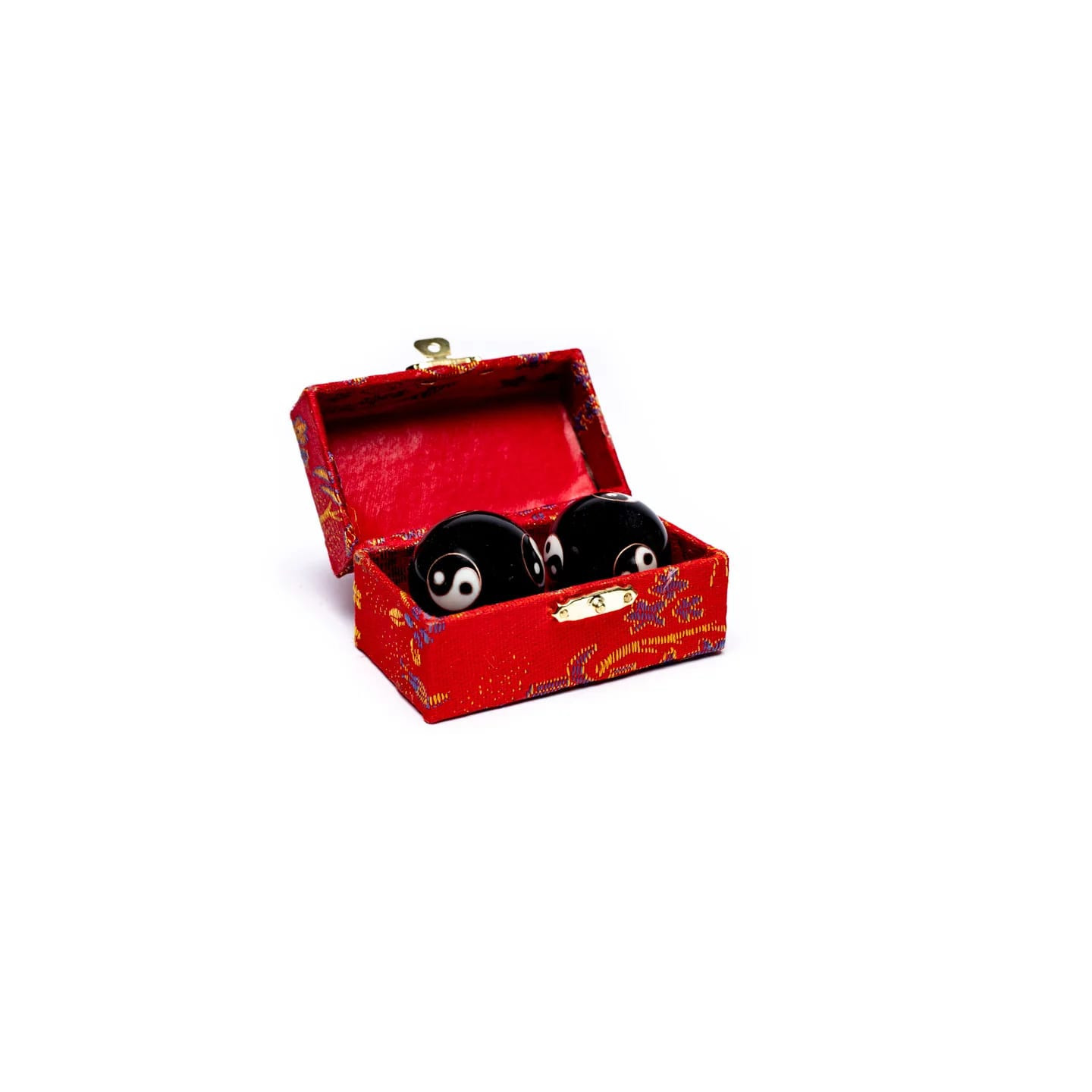 Boules de santé Qi Gong Yin et Yang noir | Pieralune