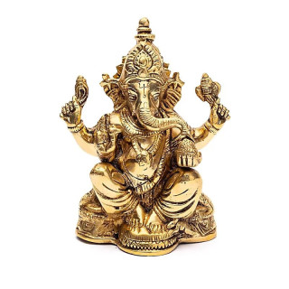 Ganesha assis laiton | Pieralune