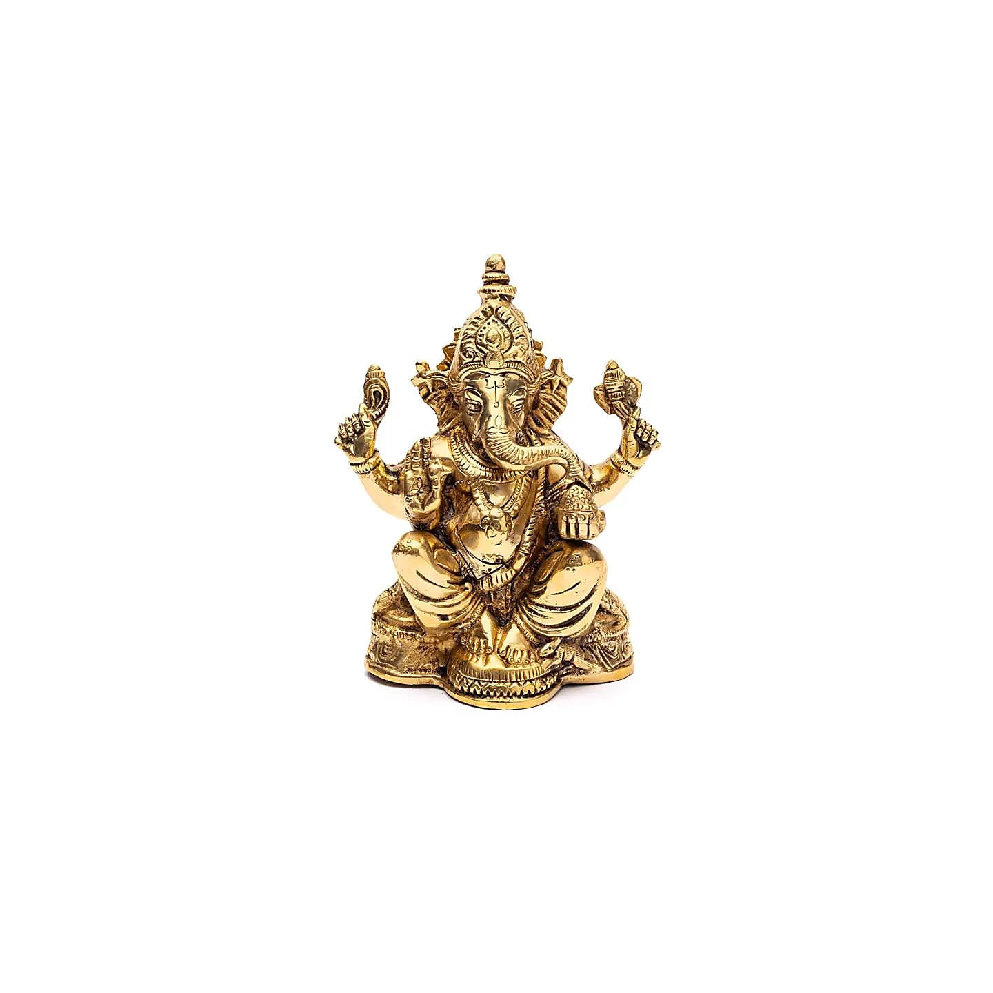Ganesha assis laiton | Pieralune