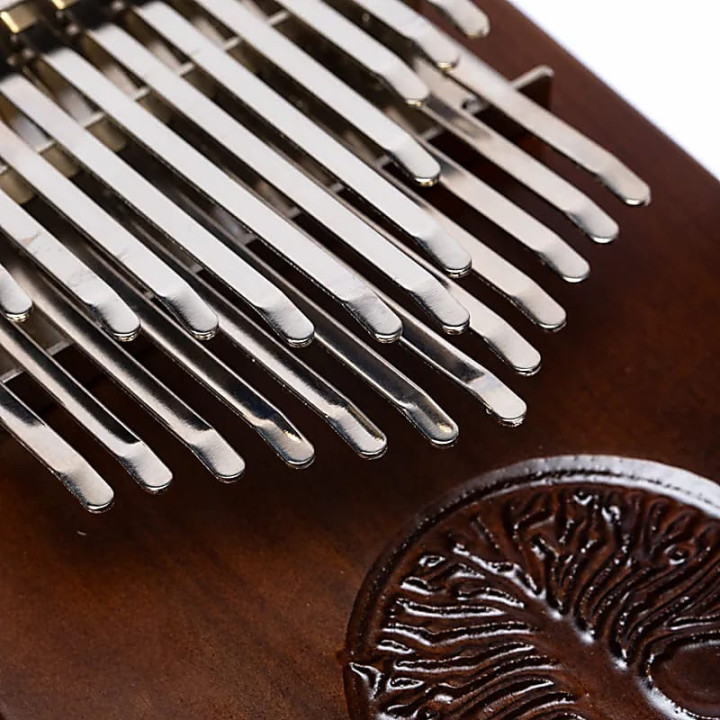 Hluru Kalimba 24 touches noyer avec Arbre de Vie | Pieralune