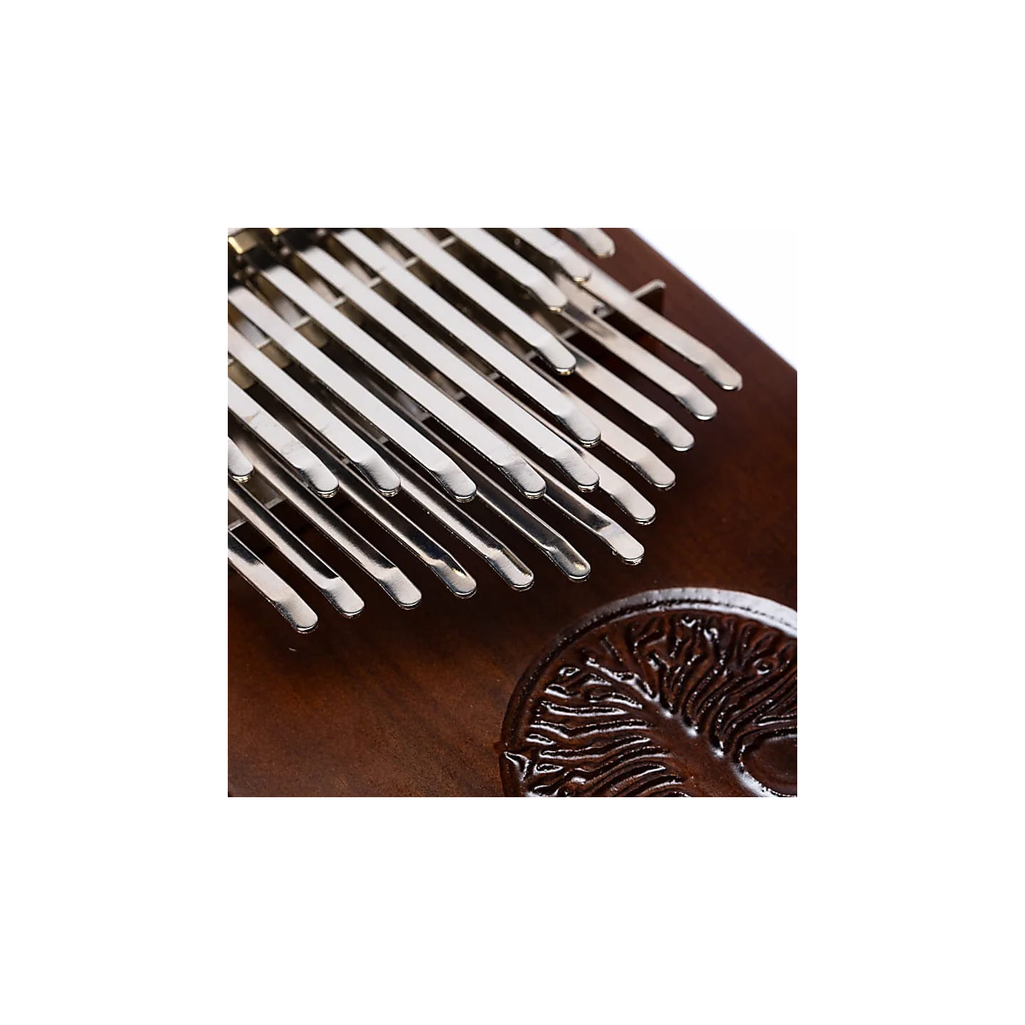 Hluru Kalimba 24 touches noyer avec Arbre de Vie | Pieralune