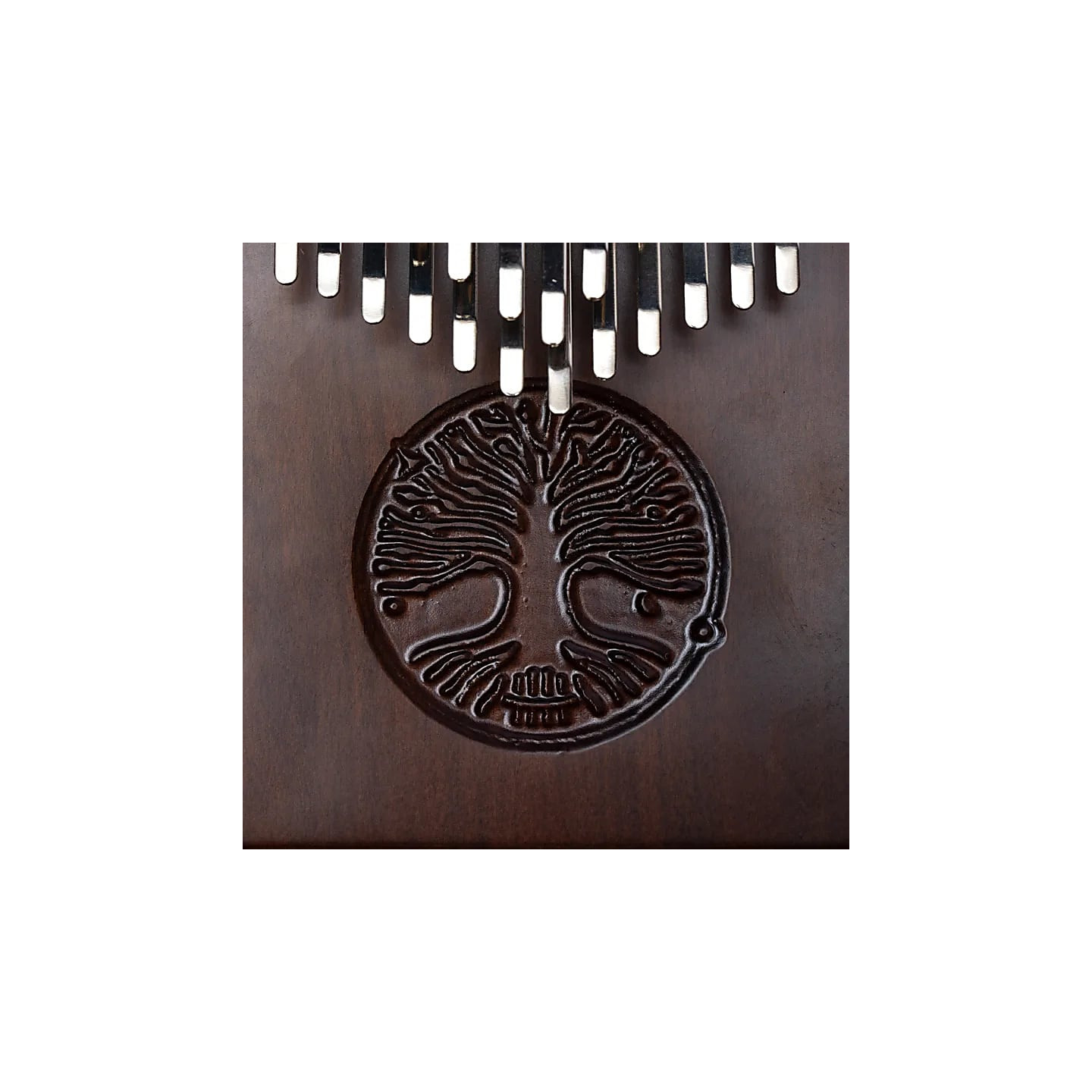 Hluru Kalimba 24 touches noyer avec Arbre de Vie | Pieralune