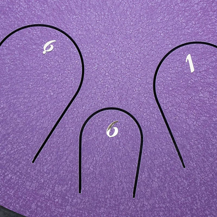 Hluru Tambour percussion à languettes 14 notes lavande ... | Pieralune