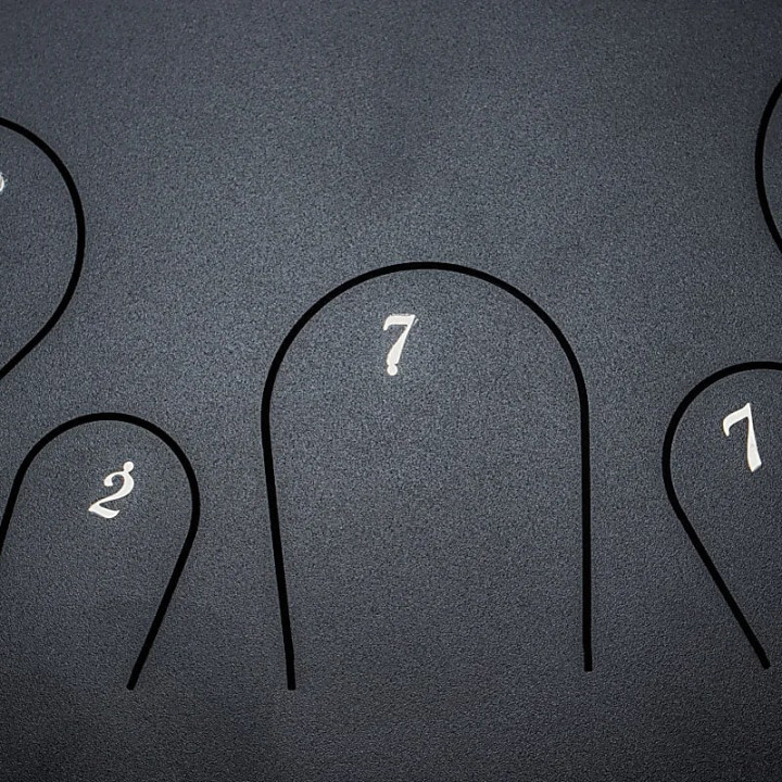 Hluru Tambour percussion à languettes 14 notes noir Do ... | Pieralune